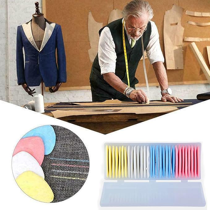 OZXTYO Triangle Tailors Chalk, Sewing Fabric Chalk and Fabric Markers - Image 7
