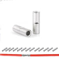 50 PCS Non-Insulated Butt Connectors Kit, AWG #8 Wire Ferrules, Electrical Wire Connectors Crimp Ferrule Terminals Kit-BN8
