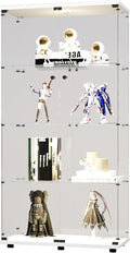 FLYMUHJIA 4-Shelf Tempered Glass Display Cabinet by FLYMUHJIA