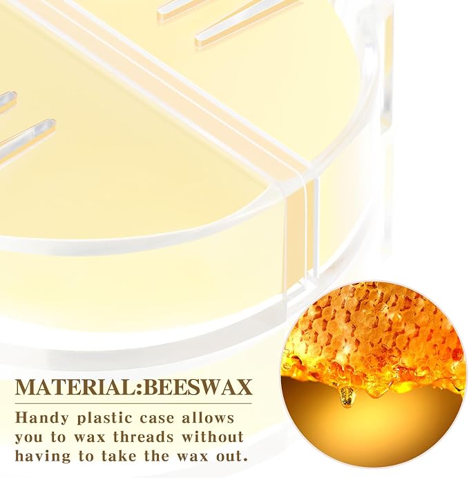 Maitys 2 Pcs Thread Wax Thread Conditioner Beeswax - Image 3