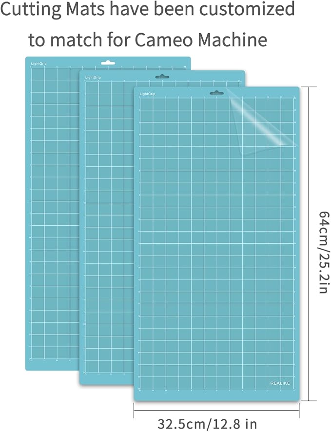 REALIKE LightGrip Cutting Mat for Silhouette Cameo 5/4/3/2/1 Blue Light - Image 2