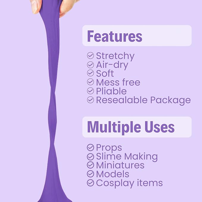 BOHS Violet Modeling Foam Clay - Image 2