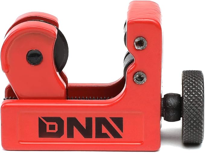 DNA Motoring TOOLS-00104 Handy Mini Tubing Cutter, 1/8-7/8 Inches, Portable Cutting Tool w/Robust Knob, Alloy Steel Cutting Edge, Aluminum Body