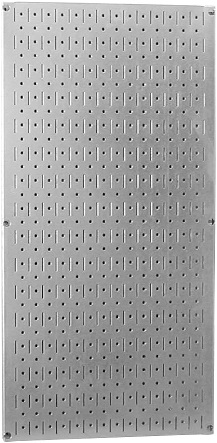 Wall Control Pegboard 32in x 16in Galvanized Metal Pegboard Tool Board Panel