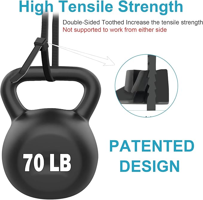 12 Inch Zip Ties Double Sided Toothed (Bulk 5000 Pack),70 LBS Tensile Strength Heavy Duty Cable Wire Ties With Self-Locking Adjustable More Durable Nylon Tie Wraps for Indoor Outdoor