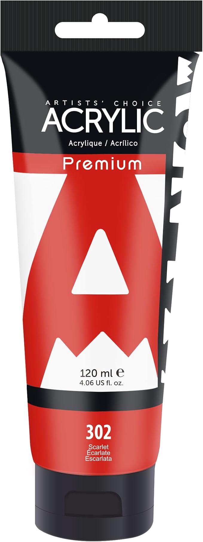 AUREUO Scarlet Acrylic Paint, 4 Fl Oz / 120ml Single Tube by AUREUO