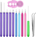 12 Pcs Paper Quilling Slotted Tool Paper Curling Tools Kit Quilling Needle Pen by yuntop