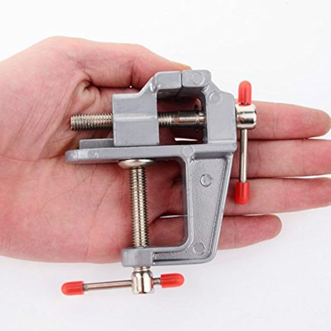 Mini Bench Vise Small Table Clamp Hobby Craft Repair Tool (Clamping Range: 0-1.2inch)