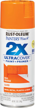 Rust-Oleum Painter's Touch 2X Ultra Cover Spray Paint, Gloss Real Orange | by Rust-Oleum