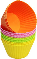 Extra Large Silicone Cupcake Baking Cups 12 Pack | Non-stick, by Pharamat