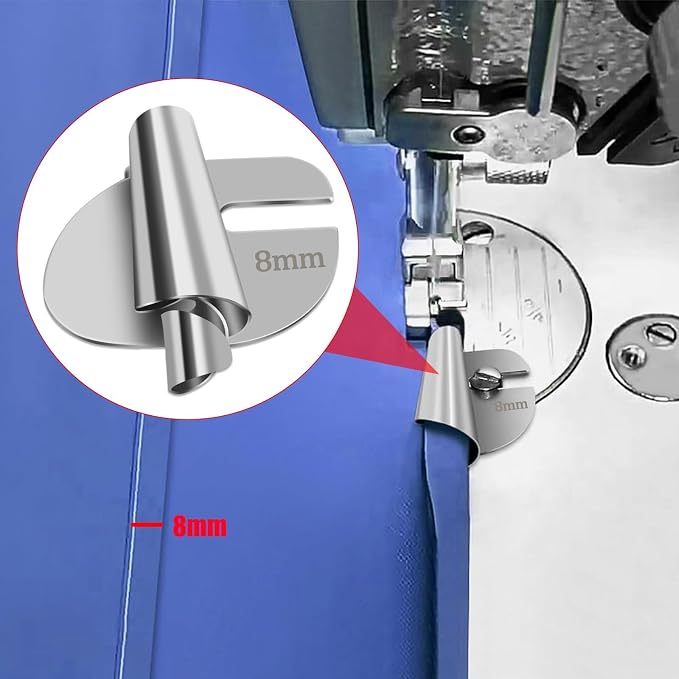 TOOVREN Universal Sewing Rolled Hemmer Foot 4PCS Rolled Hem Presser Foot - Image 8