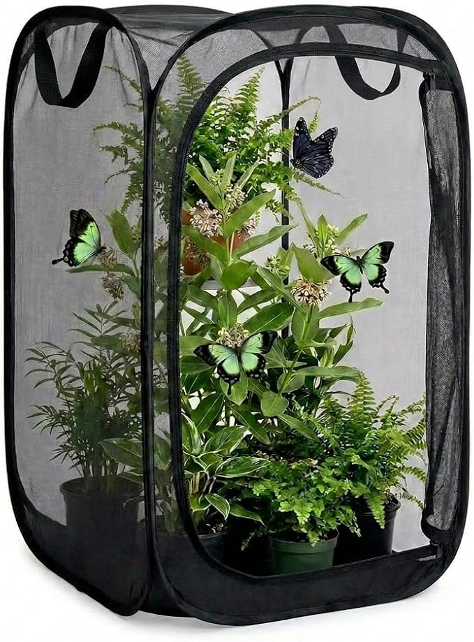 Mesh Plant Protection Enclosure, Portable Collapsible Garden Grow Cage by Unknown