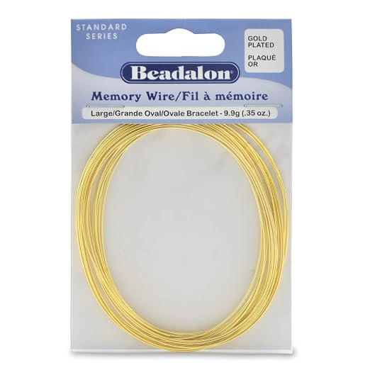 Beadalon Carbon Steel Memory Wire, Medium Bracelet, 1 oz, Approx. 73 coils by Beadalon