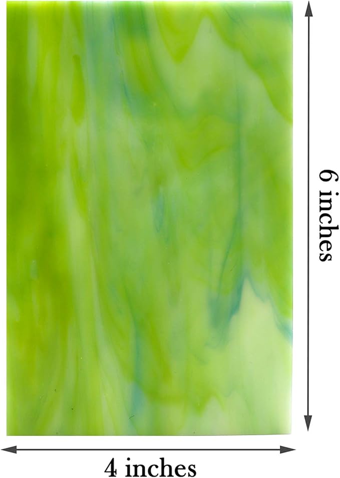 LITMIND 12 Sheets Variety Stained Glass Sheets Pack, 4 x 6 inch Mosaic Glass - Image 5