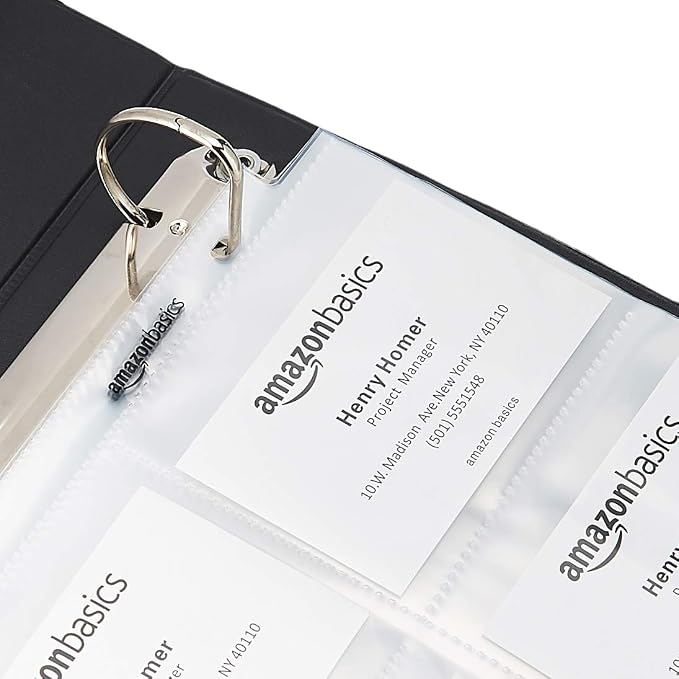 Amazon Basics 9-Sleeve Trading Card Protectors Binder Sheet - Image 4