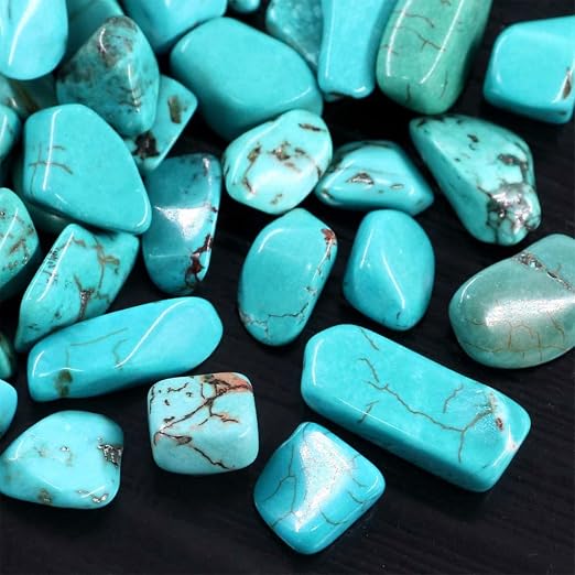 1 Lb Decorative Quartz Pebbles Irregular Shaped Turquoise Stones Small Tumbled - Image 4