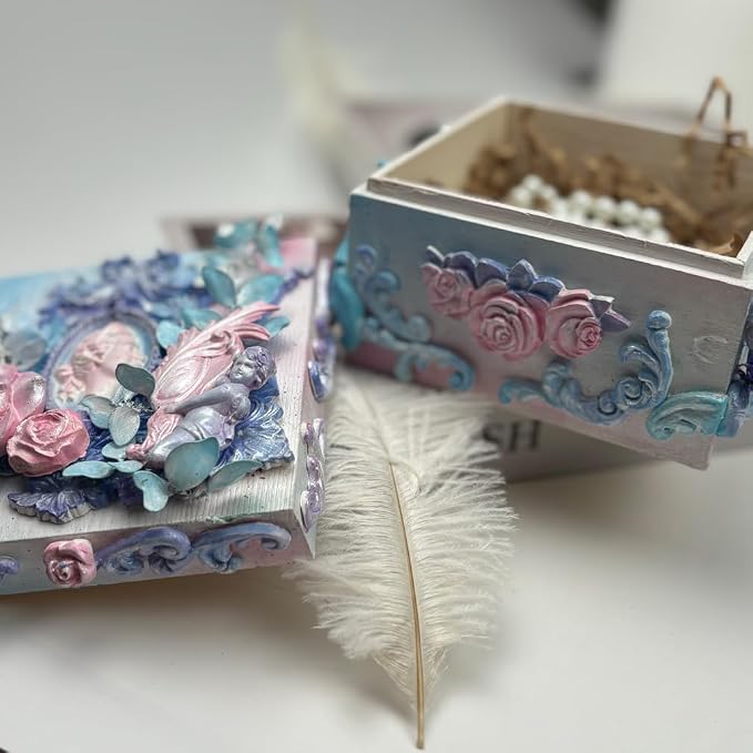 Art Mold for Polyclay Air Dry Clay Plaster, Border Frame - Image 9