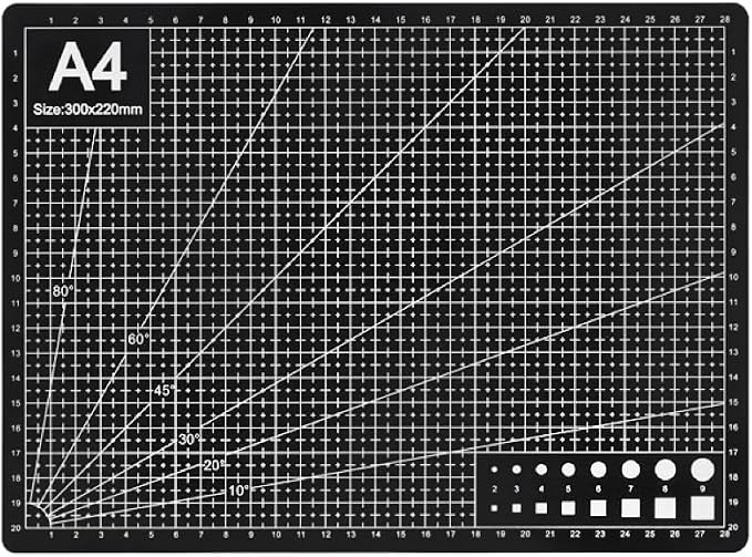 Professional A4 Self-Healing Cutting Mat, Non-Slip Craft Cutting Board by Unknown