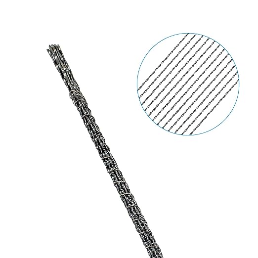 Scroll Saw Blade, 12 Pcs Spiral Scroll Saw Blades for Wood Metal Plastic Cutting Sawing Carve (#7)