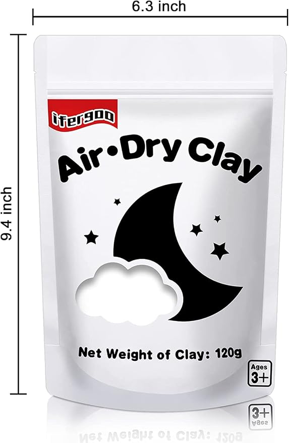 ifergoo White Air Dry Clay, Foam Magic Modeling Clay - Image 7