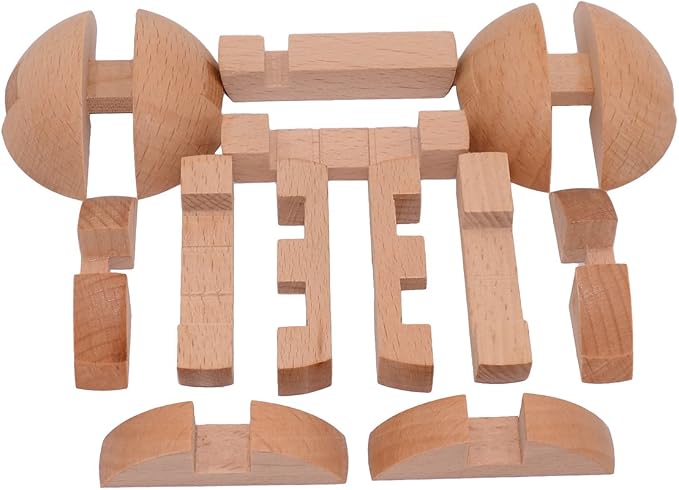 KINGOU Wooden Puzzle Magic Ball Brain Teasers Toy Intelligence Game Sphere - Image 5