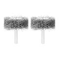 dophee 2Pcs 2 Inch Wire Wheel Brush for Drill Attachment 0.0118" Coarse Crimped Carbon Steel Wire 1/4 Inch Round Shank Wire Wheel Brush for Rust Corrosion Paint Removal