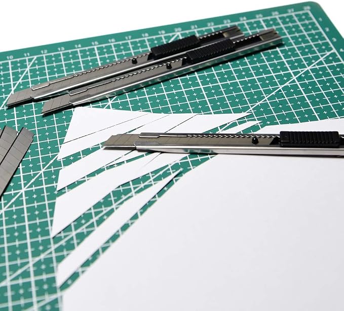30 Snap Off Utility Knife Blades 9mm Auto Lock Retractable Craft Cutters - Image 6