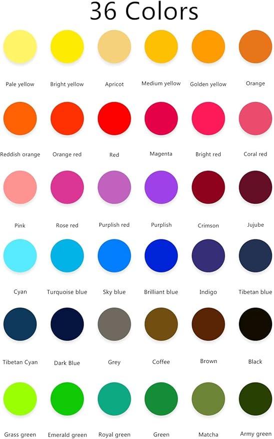 36 Colors Tie Dye Powder, Rainbow Tie Fabric Dye Powder - Image 2