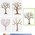 FINGERINSPIRE 4Pcs Tree Branches Painting Stencil by FINGERINSPIRE
