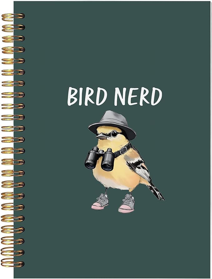Funny Bird Birding Spiral Notebook, Birds Watching Journal, Gifts by bitkan