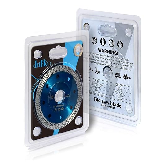 4 inch Super Thin Diamond Tile Blade Porcelain Saw Blade for Cutting Porcelain Tile Granite Marbles (4inch)