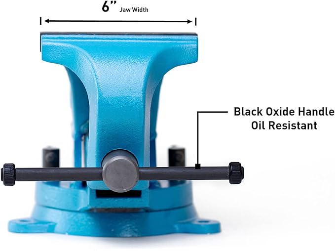Capri Tools 10516 Ultimate Grip Forged Steel Bench Vise, 6"