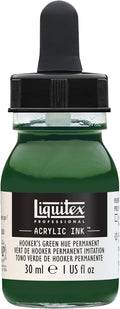 Liquitex Professional Acrylic Ink, 1-oz Jar, Hooker's Green Hue Permanent by Liquitex