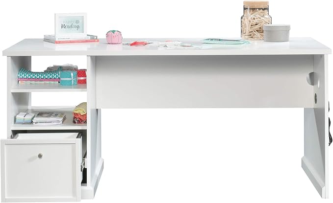 Sauder Craft Pro Series Craft Table/ Pantry cabinets, in White finish - Image 19