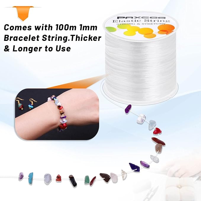 Paxcoo Elastic Bracelet String Cord Stretch Bead Cord - Image 4