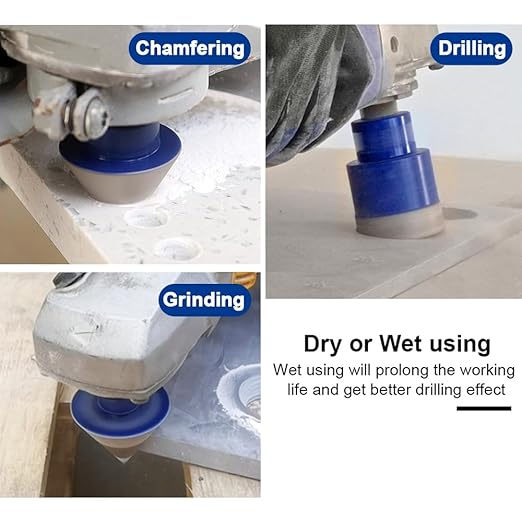 SHDIATOOL Diamond Drill Core Bits,Tile Drilling Core Hole Saw Cutter for Porcelain Marble Ceramic Granite with SDS Plus Adapter 8pcs(20/25/35/50/75/100/2inch/SDS)