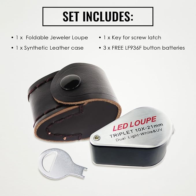 10x Foldable Pocket Magnifier Loupe - Image 9