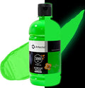 Artecho Green Glow in the Dark Acrylic Paint 500ml / 17oz Large Bottle | Semi by Artecho