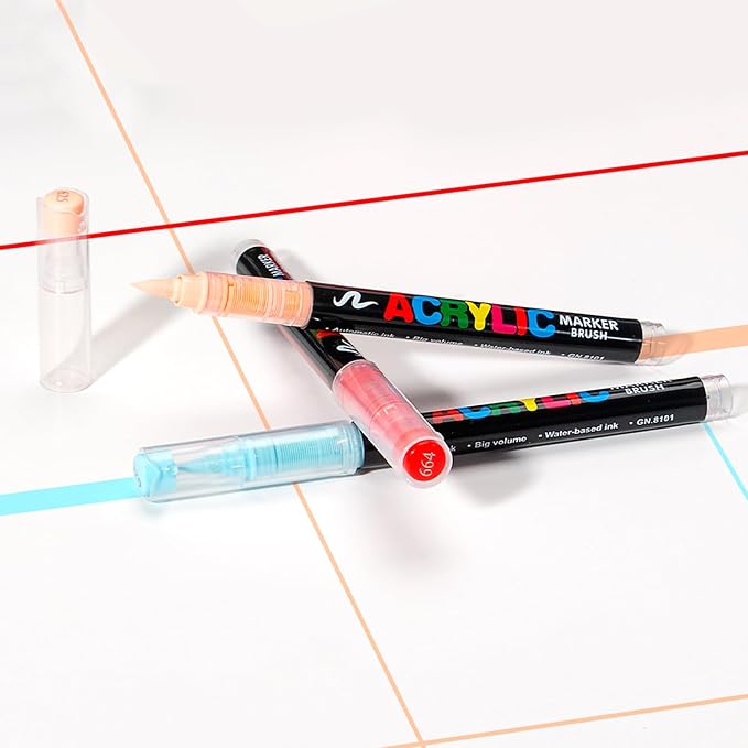 Acrylic Paint Markers Pens, 240 Vivid Colors Acrylic Markers Set, Direct Liquid - Image 8