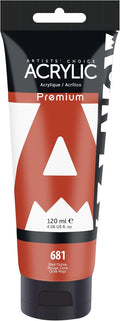 AUREUO Red Ochre Acrylic Paint, 4 Fl Oz / 120ml Single Tube, Rich Pigment Art by AUREUO