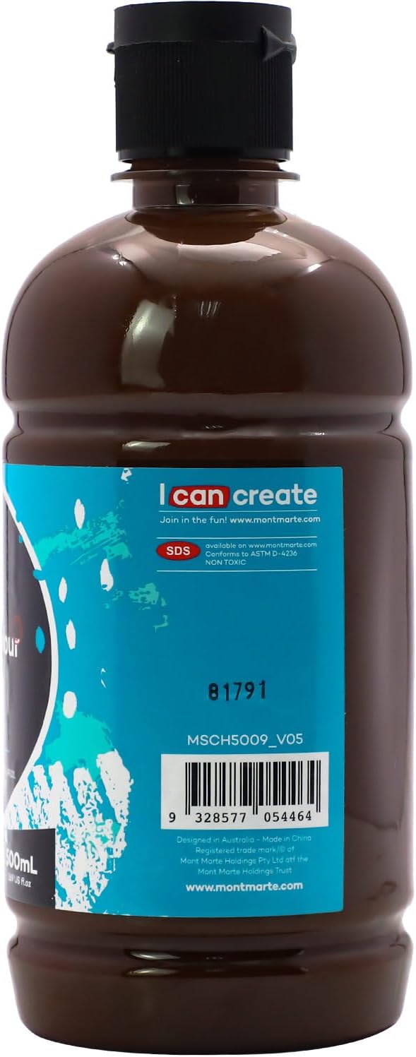 Mont Marte Signature Burnt Umber Acrylic Paint, Semi-Matte Finish, Suitable - Image 3