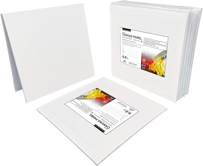 PHOENIX Small Painting Canvas Panels 6x6 Inch, 12 Value Pack - 8 Oz Triple - Image 5