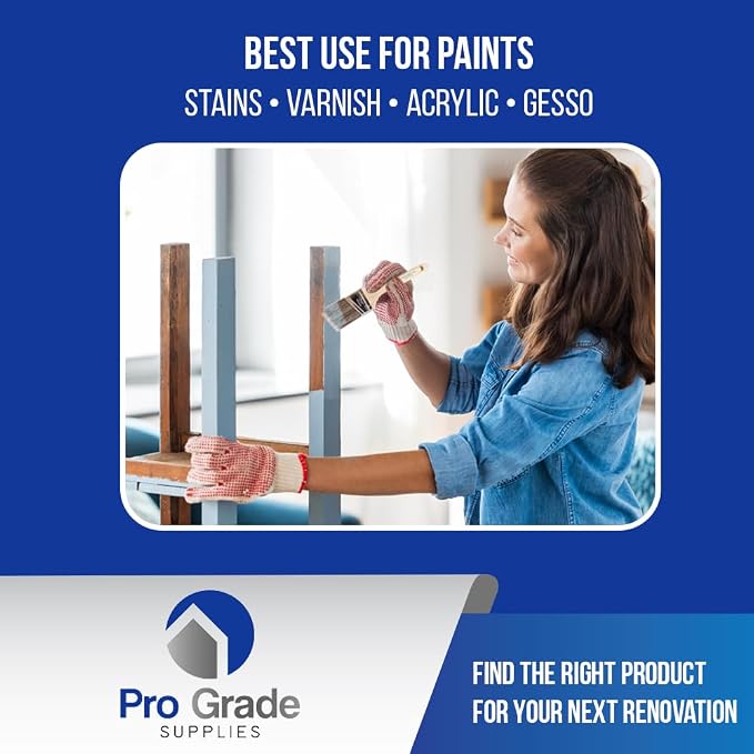 Pro Grade - Paint Brushes - 12Ea 2.5" Angle Brushes - Image 3