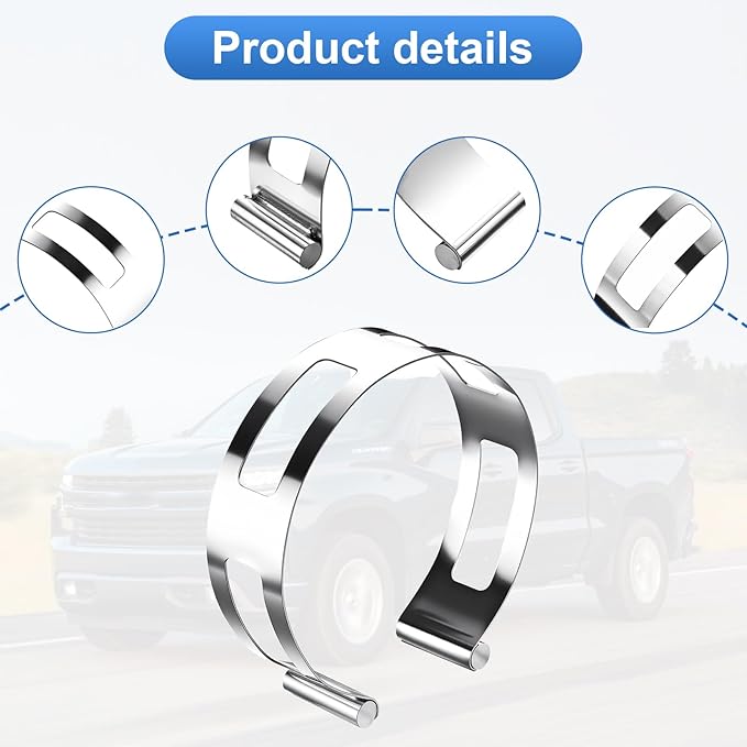 4 Inch Stainless Steel Exhaust Clamp, Universal for Welding and Exhaust Pipe Repair (4 inches)