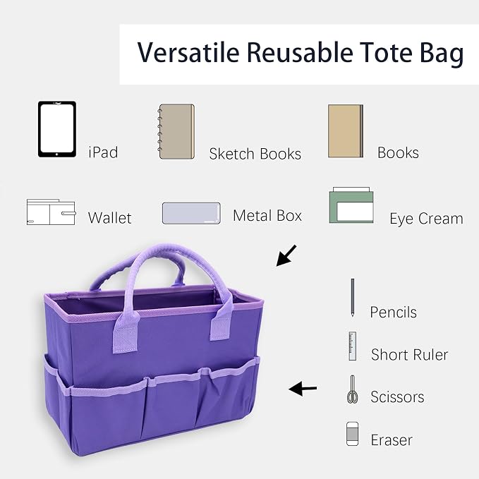 Cupohus Art Organizer Craft Storage Tote Bag - Image 2