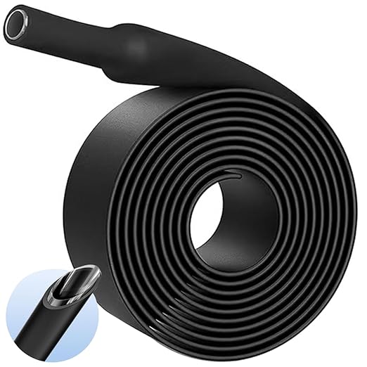 TKDMR 13 Ft 2" Heat Shrink Tubing - 3:1 Ratio Marine Grade Heat Shrink,Wire Cable Adhesive Lined Tube Insulation Seal Against Moisture Corrosion and Air Leakage.Black