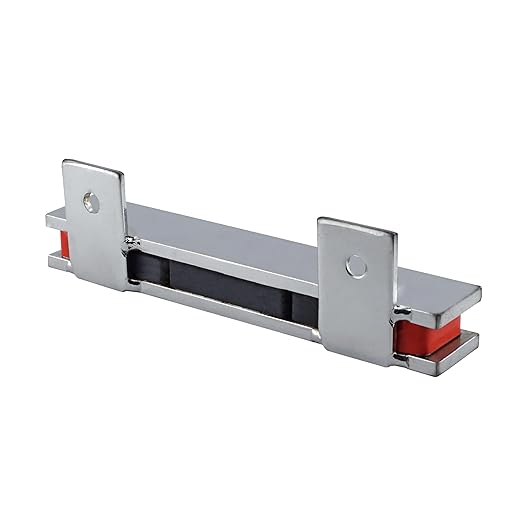 Master Magnetics 6" Magnetic Bar Tool Organizer - Easy to Install Magnet Storage Holder for House, Garage, Shed, or Job Site - Nickel Plate Finish