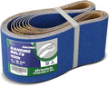 4" x 36" Zirconia Sanding Belts for Metal - 4 x 36 Inch Zirconia Metal Grinding Sand Paper, 8 PCS 60 Grits, Perfect for Knife Blade Sharpening, Metal Polishing, Derusting, Woodworking