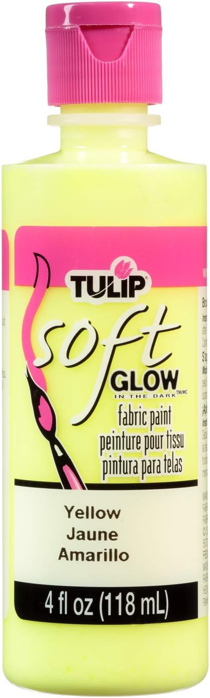 Tulip Soft Fabric Paint Glow in The Dark, Soft and Flexible, Permanent Paint by Tulip
