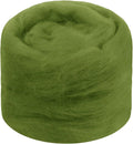 JeogYong Needle Felting Wool, 1.76oz Wool Roving Chunky Wool Yarn, Olive Green by JeogYong